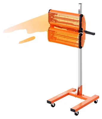 Immagine prodotto di Lampada di polimerizzazione a infrarossi VEVOR, 2200 W, impostazione del tempo da 1 a 60 minuti, lampada di polimerizzazione automatica con riscaldamento e supporto automatico, superficie di cottura di 47,6 m², riscaldatori per cabine di cottura a spruzzo, essiccatore per vernici