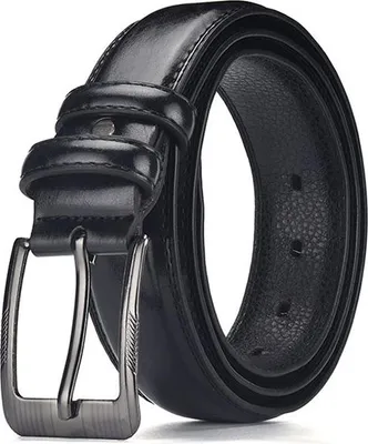 Image de INF Ceinture en cuirPolyuréthanepour homme avec boucle à ardillon - 120 cm