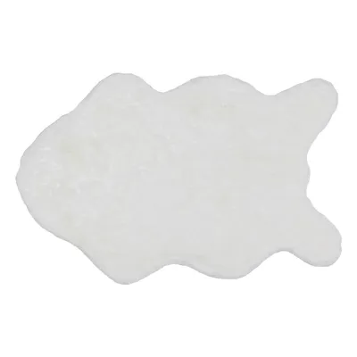 Immagine prodotto di SCHÖNER WOHNEN Collezione Tappeto moderno in Pelliccia sintetica TENDER Bianco 60 x 90 cm