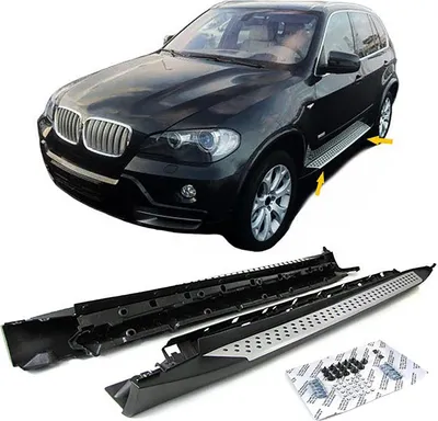 Produktbild von Alu Trittbretter Flankenschutz OE Style mit ABE passend für BMW X5 E70 06-13