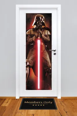 Immagine prodotto di Star Wars - Gli ultimi Jedi - Poster per porta - Darth Vader - Spada + 1 confezione di tesa Powerstrips® - contenuto 20 pezzi