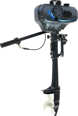 Produktbild von 2-Takt-Außenbordmotor, für Fischerboote, 3,5 PS Leistung, 49 ccm Hubraum, manueller Start