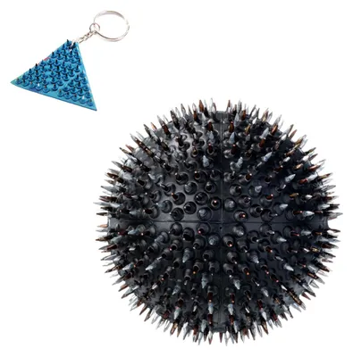 Produktbild von Massageball von Dr. Lyapko "Nadelball" 4,0 Ag Farbe: Schwarz, Premium Akupressur Aktivmassagegerät Einzigartiges patentiertes Applikator Therapiegerät Sport Massageball Igelbälle