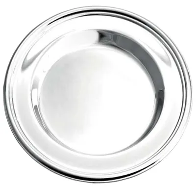 Flaschenuntersetzer Ø 15,5 cm versilbert, rund