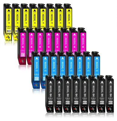 Produktbild von 32er Pack Druckerpatronen 603 603XL kompatibel mit Epson XP-4100