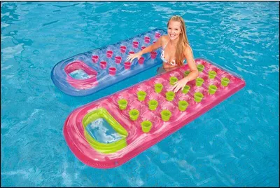 Produktbild von Intex Luftmatratze Lounge 18 Hole Suntanner mit Sichtfenster 3P, 188 X 71 cm, 59895EU