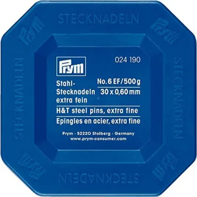Stecknadeln aus gehärtetem Stahl, 0,60 x 30 mm, 500 Stück