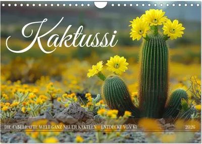 Produktbild von Kaktussi (Wandkalender 2026 DIN A4 quer), CALVENDO Monatskalender