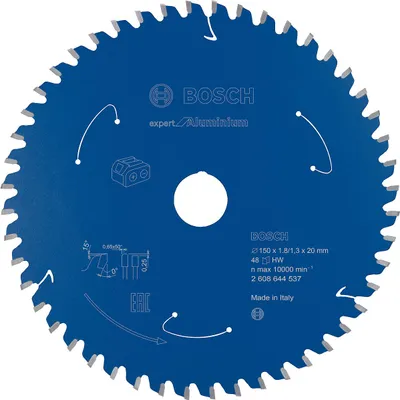 Obrázek produktu pro Bosch Professional Expert pro kotoučové pily na hliník 150 x 20 x 1,8 mm 48 zubů ( 2608644537 )