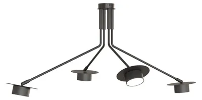 Immagine prodotto di Lampada a sospensione MIZU nera 4xGX53x10W in metallo, dimensioni: 45x100x74 cm, IP20, Emibig