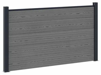 Produktbild von Zaunelement WPC und Aluminium Grau