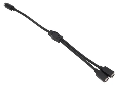 Produktbild von MINI DIN 6-poliger Stecker auf 2 Buchsen, doppelter Abschirmungs-Splitter, 3 m