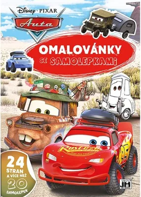 Obrázok produktu pre Maľovanky A4 so samolepkami - Autá