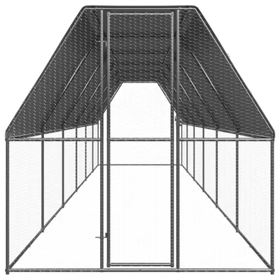 Zdjęcie produktu dla vidaXL Zewnętrzna klatka dla kur 2x12x2 m Stal ocynkowana