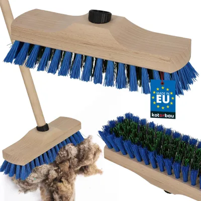 Obrázok produktu pre KOTARBAU® Podlahová kefa 23 cm, s nylonovými štetinami, bez rúčky. Čistiaca kefa, drhová kefa na čistenie podláh, drevo, modrá