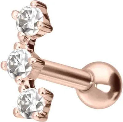 Produktbild von Ohrpiercing 14/18 Karat Gold Ohrpiercing 3 MOISSANITE