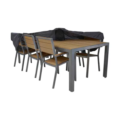 Produktbild von Gartentischbezug von 240 x 130 cm Cov'Up Grau - Oviala