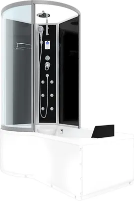 Produktbild von Kombination Badewanne Dusche K50-R31 Duschtempel 100x170 cm