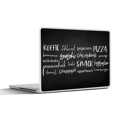 Produktbild von MuchoWow® Laptop Aufkleber Sticker Cover Küche - Essen - Zitate 25x18 cm - Laptop-Deko