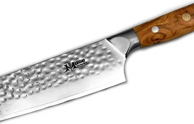 Image de MaceMaker OLIVIERO SANTOKU SanMai Couteau de cuisine damassé
