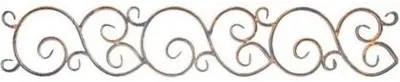 Produktbild von LogistSystem - Schmiedeeisen Ornament Eisen geschmiedet 170x970mm - z.B. als Element für Fenstergitter - Geländer - Zaun - Tor - Rosetten - Gitter 13.090