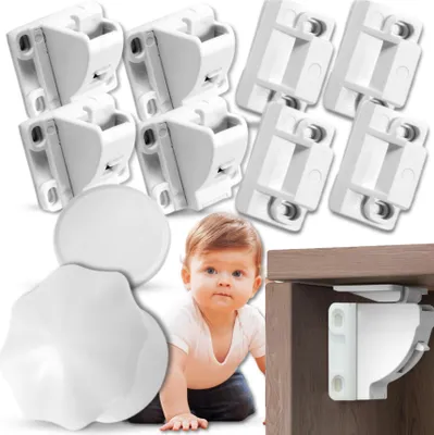 Zdjęcie produktu dla Blokada Magnetyczna Do Szafek Magnetyczne Zabezpieczenie Szafek Szuflad