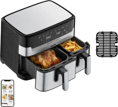 Produktbild von Tefal Dual Easy Fry & Grill EY905D Heißluftfritteuse 8,3 L