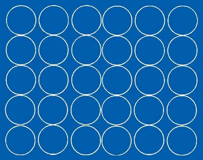 Produktbild von Runde Aufkleber, 8 cm Durchmesser, 30 Stück, blau matt