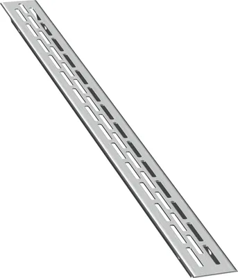 Produktbild von 1 x sossai Aluminium Lüftungsgitter Slim 37,5 x 2,4cm in Ino x BeLüftungsgitter Slim Türgitter Stegblech Abluft