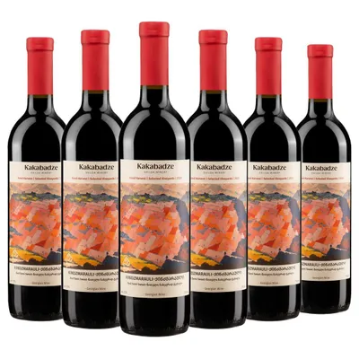 Produktbild von Shilda Kakabadze Kindzmarauli Rotwein Lieblich (6 x 0.75L)