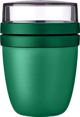 Produktbild von Mepal | Lunchpot Mini Ellipse | Praktisch für Joghurt & Müsli | Gefrierschrank-, Mikrowellen- & spülmaschinengeeignet | 300 ml + 120 ml | Vivid Green