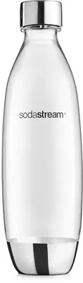 Obrázek produktu pro SodaStream Lahev typu Fuse, objem lahve 1 litr, atraktivní design v nerezovém provedení, vyrobeno ze zdravotně nezávadného plastu bez BPA