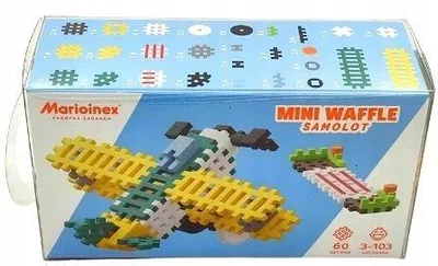 Produktbild von Marioinex Mini Waffle Konstruktionsspielzeug Flugzeug 60 Teile