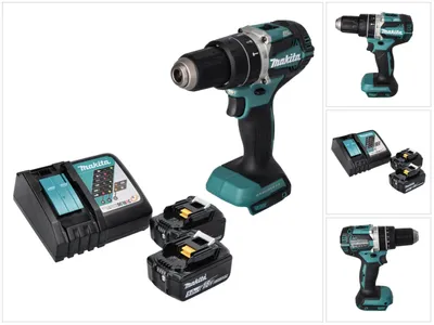 Immagine prodotto di Makita DHP 484 RT trapano a percussione a batteria 18 V 54 Nm brushless + 2x batteria ricaricabile 5,0 Ah + caricabatterie
