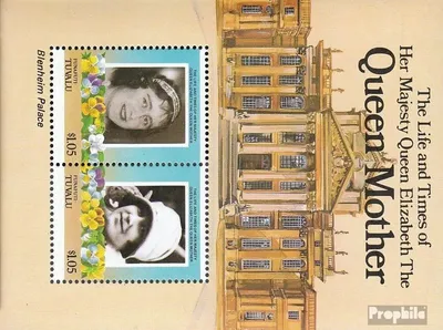 Produktbild von Briefmarken Tuvalu-Funafuti 1985 Mi Block1 (kompl.Ausg.) postfrisch Geburtstag Königinmutter Elisabeth