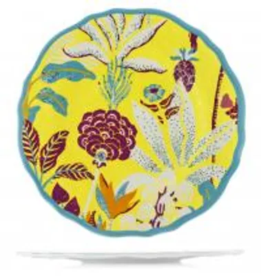 Immagine prodotto di H&H Set 6 Piatti Piani Blossom In Melamina Cm 28