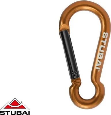 Produktbild von STUBAI Attach Minikarabiner Fangkarabiner, blau/orange, 1,0 kN, Bergsport-Zubehör
