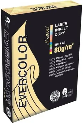 Immagine prodotto di Clairefontaine Clairefontaine Recyclingpapier Evercolor camoscio DIN A4 80 g/qm 500 Blatt