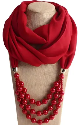 Produktbild von Halstuch ZE - 40156 - Rot für Damen KP40156