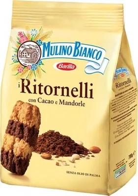 Immagine prodotto di Biscotti Ritornelli al cacao e mandorle 700g - Mulino Bianco