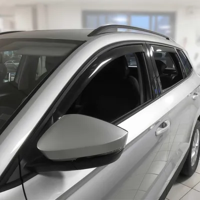 Produktbild von Windabweiser Regenabweiser für Skoda Karoq 2018-2025 Dunkel Acryl 4tlg