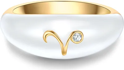 Produktbild von Glanzstücke München Ring Sternzeichen Widder Sterling Silber Zirkonia 50084141 52
