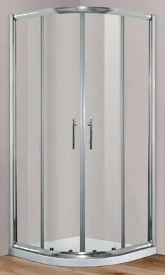 Produktbild von Primaster Runddusche Easy-6 Schiebetür 90 x 90 cm Klarglas chrom