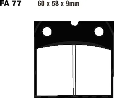 Immagine prodotto di Pastiglie freno posteriore per Benelli Sei 900 Sport, anni di produzione 1985-1987; pastiglie EBC - Nuove