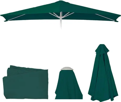 Produktbild von Náhradný poťah na slnečník N23, náhradný poťah na slnečník, 2x3m obdĺžniková látka/textil 4,5kg UV 50+ ~ zelená