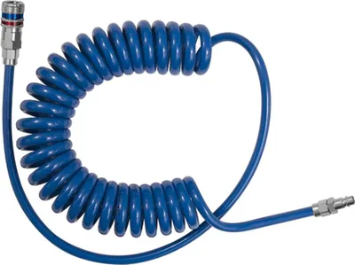 Produktbild von Riegler Spiralschlauch-Sicherheitskupplung-Set, PUR, Schl.-Ø 12x8, 2,0 m
