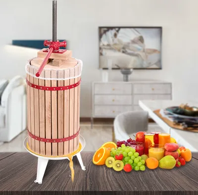 Obrázok produktu pre LZQ Lis na ovocie 30 litrov Lis na šťavy a bobule Mechanický lis na víno Lis na jablká Lis na ovocie s lisovacou tkaninou