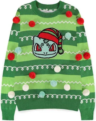 Produktbild von Pokemon Sweatshirt Christmas Jumper Bulbasaur Größe XS