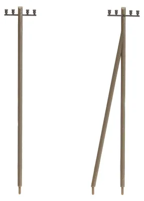 Produktbild von Faller 130955 - 1/87 / H0 Telegrafenmasten - Neu