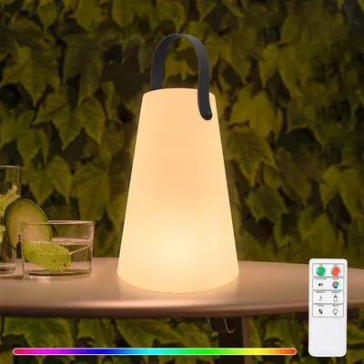 Image de Lampe de bureau LED 8 couleurs, à intensité variable, alimentée par USB, étanche et sans fil
